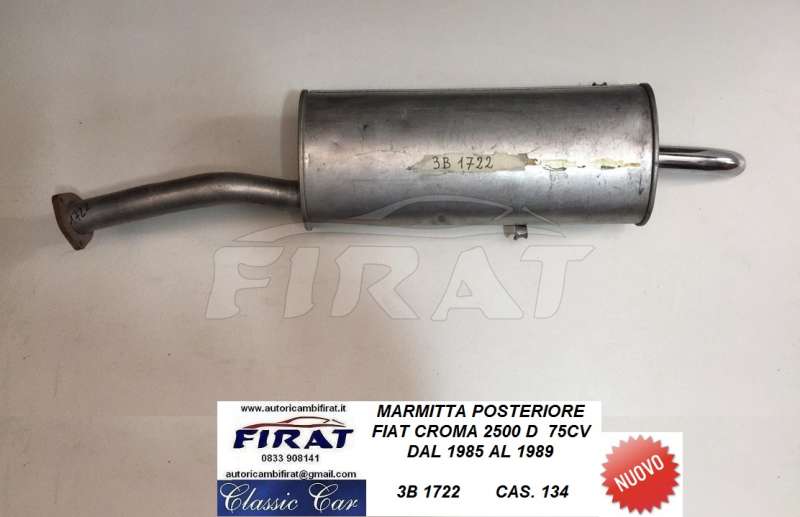 MARMITTA FIAT CROMA 2500 D 85 - 89 POST. (1722)